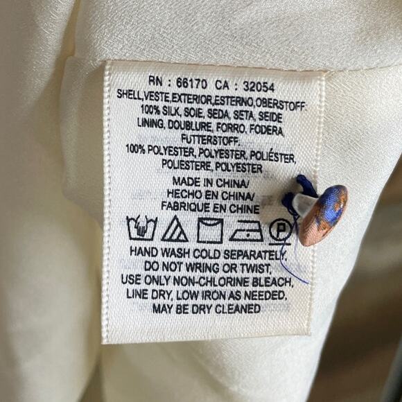 Maeve Medallion Silk Sleeveless Maxi Dress Cutout Back Side Pockets Size 2 - Picture 12 of 15